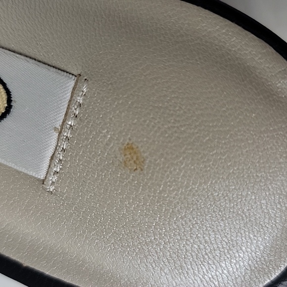 TALBOTS Black Cream Gingham Checkered Preppy Cottage Bow Kitten Heel Mules 9.5 - Picture 11 of 13